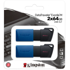 Kingston DataTraveler - USB flash drive DTXM/64GB-2P - 64 GB - USB 3.2 Gen 1 (pack of 2)